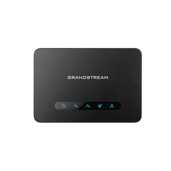 Телефонный адаптер, Grandstream, HT812v2, VoIP-шлюз. аналоговый FXS-шлюз, 2xFXS RJ11, 2xGE, SIP, NAT, T.38, 2 SIP-профиля