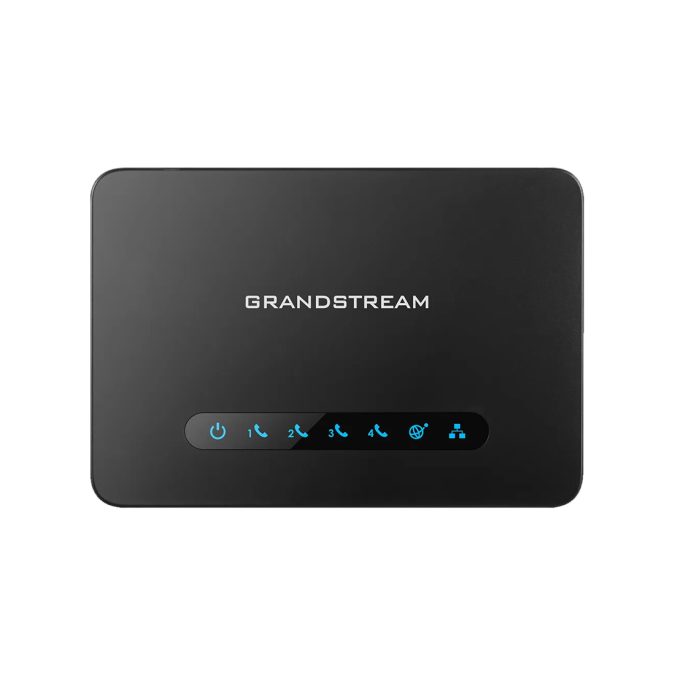 Телефонный адаптер, Grandstream, HT814v2, VoIP-шлюз, аналоговый FXS-шлюз, 4xFXS RJ11, 2xGE, SIP, NAT, T.38, 2 SIP-профиля
