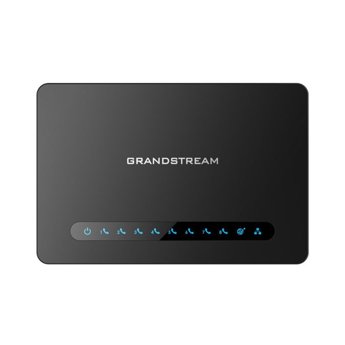 Телефонный адаптер, Grandstream, HT818v2, VoIP-шлюз, аналоговый FXS-шлюз, 8xFXS RJ11, 2xGE, SIP, NAT, T.38, 2 SIP-профиля