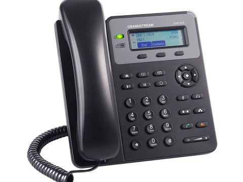 IP телефон, Grandstream, GXP1610, 2 SIP аккаунта, 2 линии, 2 порта Ethernet 10/100 без PoE, 3-х сторонняя конференц-связь, ЖК-дисплей 132x48 (2.95 дюйма), блок питания 5 В/0.6 А
