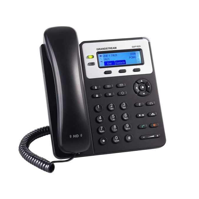 IP телефон, Grandstream, GXP1620, 2 SIP- аккаунта, 2 линии, 2 порта Ethernet 10/100 без PoE, 3-х сторонняя конференц-связь, ЖК-дисплей 132x48 (2.95 дюйма) с подсветкой, блок питания 5 В/0.6 А