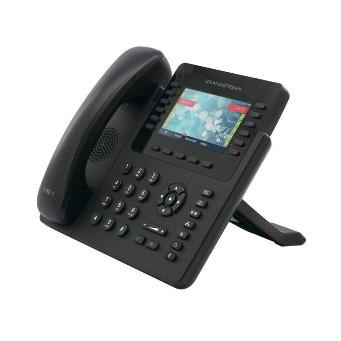 IP телефон, Grandstream, GXP2170, 6 SIP-аккаунтов, 12 линий, 48 виртуальных клавиш BLF, 2x GbE PoE, цветной ЖК-дисплей 480x272 (4.3 дюйма), 48 виртуальных клавиш BLF, поддержка GXP2200EXT, блок питания 12 В/1 А