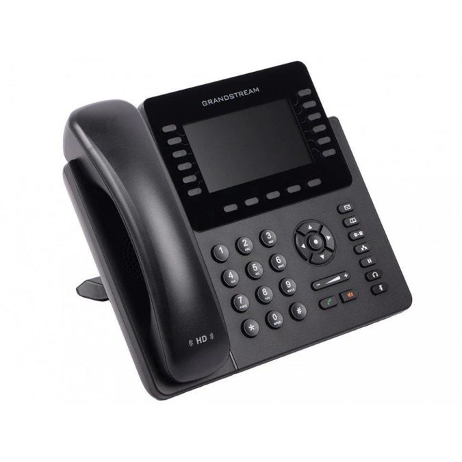 IP телефон, Grandstream, GXP2170, 6 SIP-аккаунтов, 12 линий, 48 виртуальных клавиш BLF, 2x GbE PoE, цветной ЖК-дисплей 480x272 (4.3 дюйма), 48 виртуальных клавиш BLF, поддержка GXP2200EXT, блок питания 12 В/1 А
