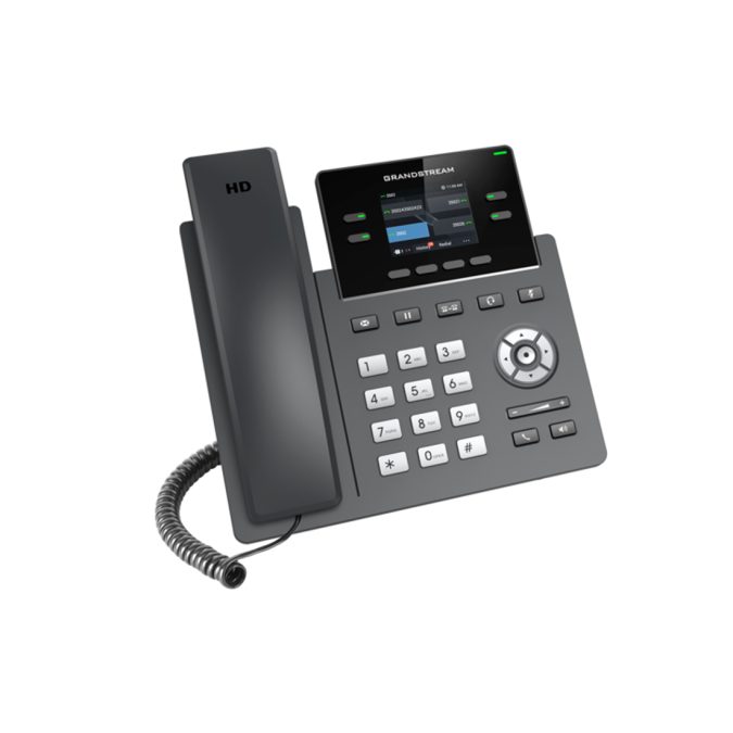 IP телефон, Grandstream, GRP2612W,4 SIP аккаунта, 4 линии, цветной LCD, PoE, 16 virtualBLF, Wi-Fi, без блока питания