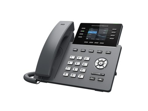 IP телефон, Grandstream, GRP2624, 12 SIP аккаунтов, 8 линий, цветной LCD (2,8"320x240), PoE, (1GbE) Gigabit Ethernet, до 4-х GBX20, USB, Wi-Fi, Bluetooth, блок питания 12 В/ 1 А