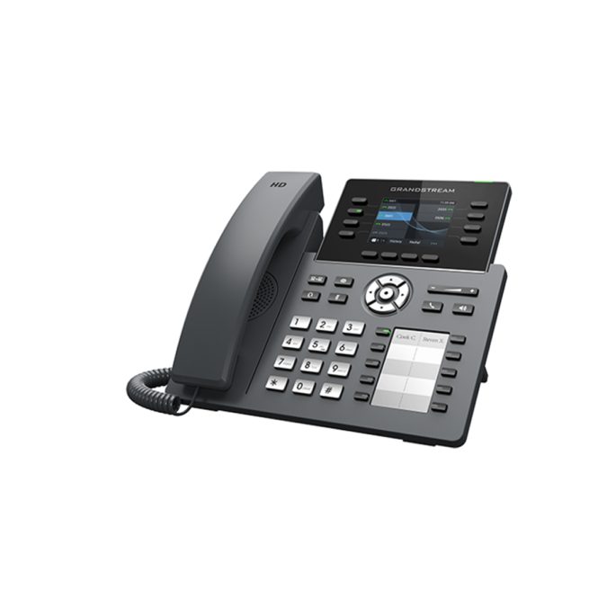 IP телефон, Grandstream, GRP2634, 12 SIP аккаунтов, 8 линий, 2,8"(320x240) цветной LCD, PoE, (1GbE)Gigabit Ethernet, 10 BLF, USB, Wi-Fi, Bluetooth, блок питания 12 В/ 1 А