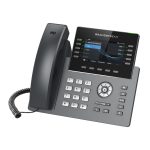 IP телефон, Grandstream, GRP2615, 16 SIP аккаунтов, 10 линий, цветной LCD (4.3" 480 x 272), PoE, (1GbE)Gigabit Ethernet, до 4-х GBX20, USB, Wi-Fi, Bluetooth, блок питания 12 В/1 А