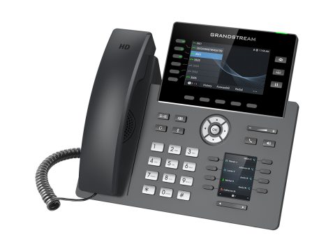 IP телефон, Grandstream, GRP2616, 16 SIP аккаунтов, 6 линий, двойной цветной LCD (4.3" 480 x 272. 2.4" 320 x 240), PoE, (1GbE)Gigabit Ethernet, 8 BLF, USB, Wi-Fi, Bluetooth, блок питания 12 В/ 1 А