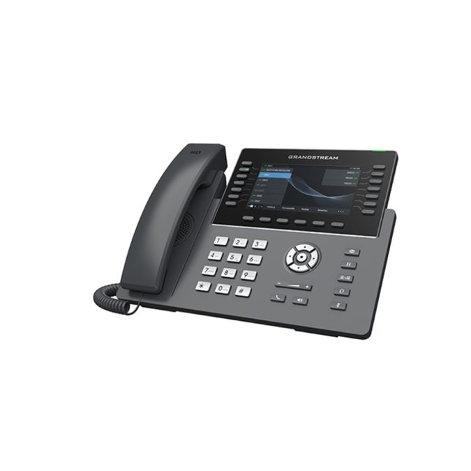 IP телефон, Grandstream, GRP2650, 16 SIP аккаунтов, 14 линий, цветной LCD (5"1280720), PoE, (1GbE)Gigabit Ethernet, до 4-х GBX20, USB, Wi-Fi, Bluetooth, блок питания 12 В/1 А