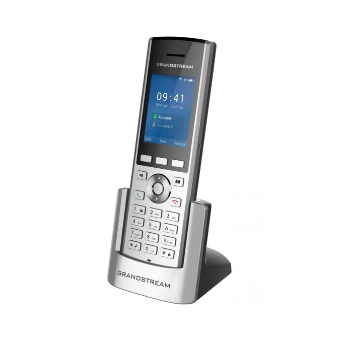 WI-FI IP телефон, Grandstream, WP820, 2 SIP-аккаунта, 2 линии, ЖК-дисплей 240x320 (2.4 дюйма), Android, литий-ионный аккумулятор 1500 мАч, блок питания Micro-USB 5 В / 1 А