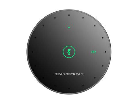 Спикерфон, Grandstream, GMD1208, 8 MEMS-микрофонов, захват голоса 360° до 5 м, 2.4 ГГц/Bluetooth, аккумулятор 1500 мА·ч, для GVC3220/GAC2570