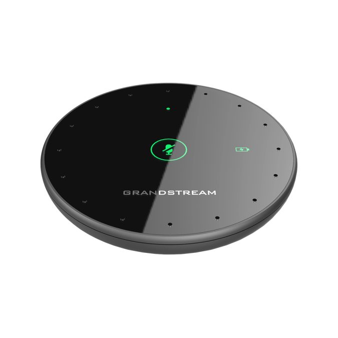 Спикерфон, Grandstream, GMD1208, 8 MEMS-микрофонов, захват голоса 360° до 5 м, 2.4 ГГц/Bluetooth, аккумулятор 1500 мА·ч, для GVC3220/GAC2570