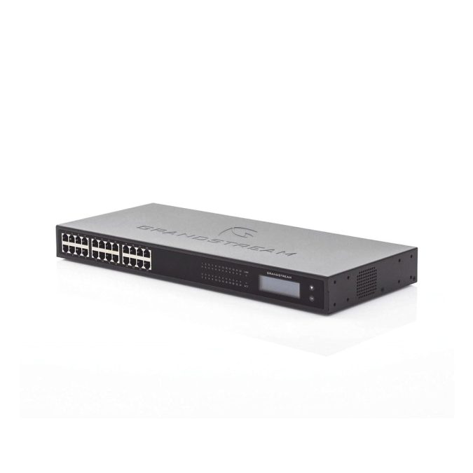 VoIP шлюз, Grandstream, GXW4224 V2, 24xFXS RJ11, SIP, 1xGE, 24 SIP-аккаунта, 4 SIP-профиля, T.38 Fax, Telco RJ21, TLS/SRTP/HTTPS, 1U