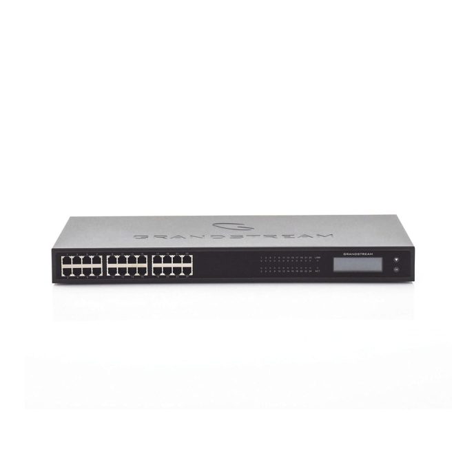 VoIP шлюз, Grandstream, GXW4224 V2, 24xFXS RJ11, SIP, 1xGE, 24 SIP-аккаунта, 4 SIP-профиля, T.38 Fax, Telco RJ21, TLS/SRTP/HTTPS, 1U