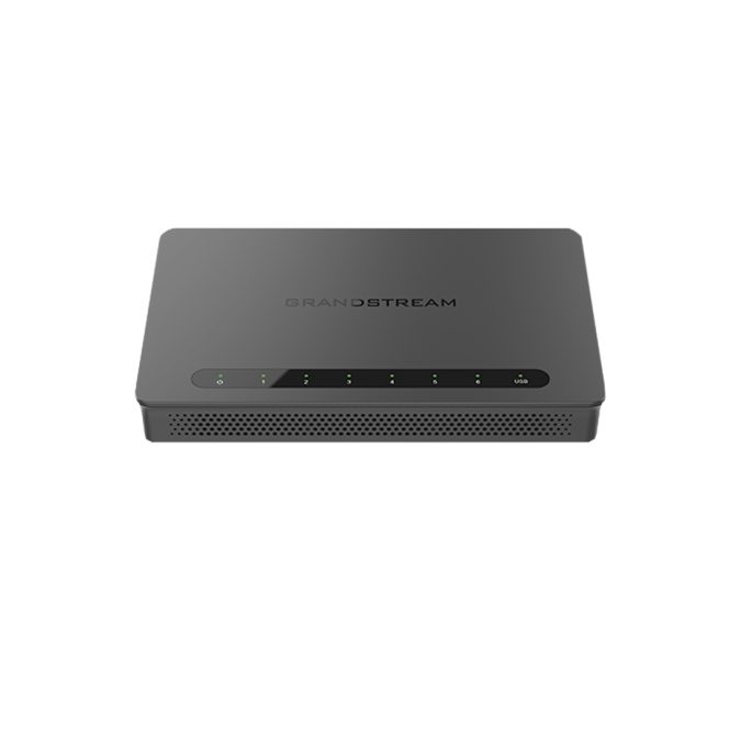Маршрутизатор, Grandstream, GWN7002, 2x SFP, 4x GbE WAN/LAN, 1x PoE-In, 2x PoE-Out, VPN (530 Мбит/с), DPI, SDN, USB , встроенный локальный мастер GWN