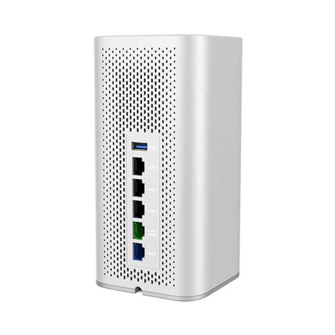 Точка доступа маршрутизатор, Grandstream, GWN7062, Wi-Fi 6 AX1800, 1,77 Гбит/с, 1GbE WAN, 1GbE WAN/LAN, 3GbE LAN, USB 3.0, VPN, Mesh