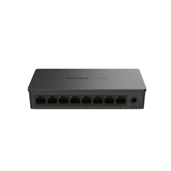 Коммутатор, Grandstream, GWN7701, неуправляемый, 8x GbE RJ45, пластиковый корпус