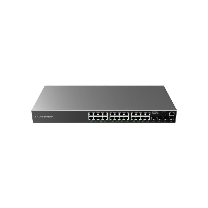 Коммутатор, Grandstream, GWN7803, Управляемый L2+, 24x GbE RJ45, 4x SFP, стоечный