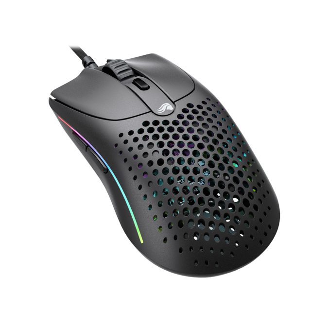Компьютерная мышь, Glorious, Model O 2, GLO-MS-OV2-MB, Игровая, Оптическая, Проводная, Glorious BAMF 2.0 Sensor, 26000 DPI, 650 IPS, 50G, 1000 Hz, RGB, 6 кнопок, Длина провода 2м, Матовый черный