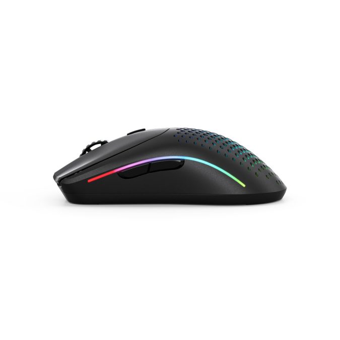 Компьютерная мышь, Glorious, Model O 2 Wireless, GLO-MS-OWV2-MB, Игровая, Оптическая, Беспроводная, 2.4 Ghz, Bluetooth 5.2 LE, Glorious BAMF 2.0 Sensor, 26000 DPI, 650 IPS, 50G, 1000 Hz, RGB, 6 кнопок, Длина провода 2м, Матовый черный