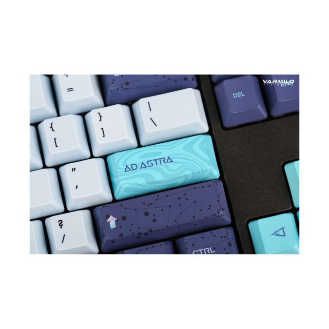 Клавиатура, Varmilo, Aurora VEA108, A26A060D3A3A06A048, Cherry MX Brown, 108 клавиш, Механическая, Подсветка - Белая, Hot Swap - Нет, Проводная, Type C, 358*134*35мм, Англ/Рус, Черный