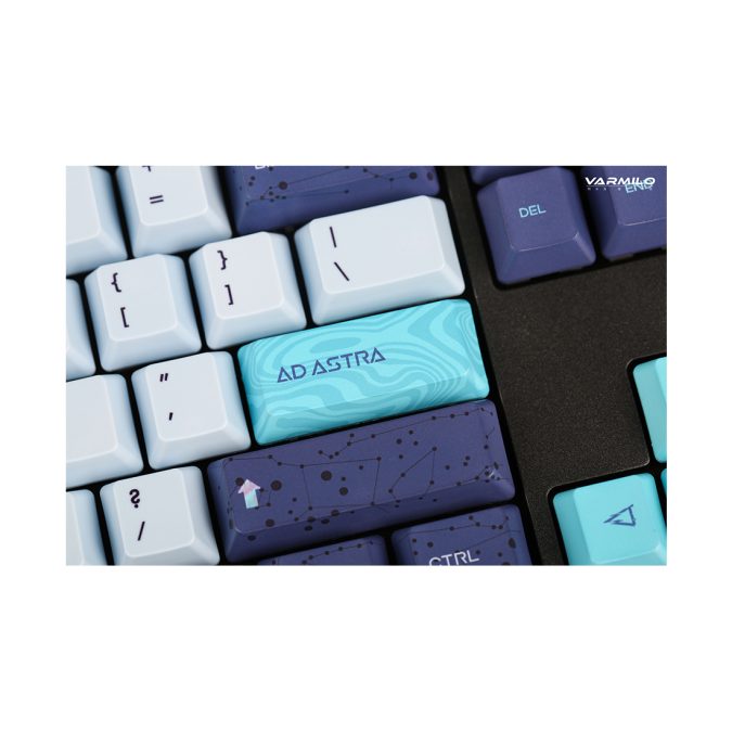 Клавиатура, Varmilo, Aurora VEM108, A36A060A9A3A06A048, Varmilo EC V2 Sakura, 108 клавиш, Механическая, Подсветка - Белая, Hot Swap - Нет, Проводная, Type-C, 505*215*65мм, Англ/Рус, Черный