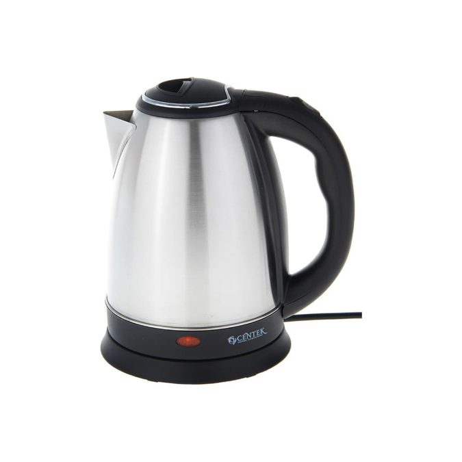 Чайник электрический, Centek, CT-1068, Металл 2л, 2000W, Хромированная вставка на крышке, Матовый