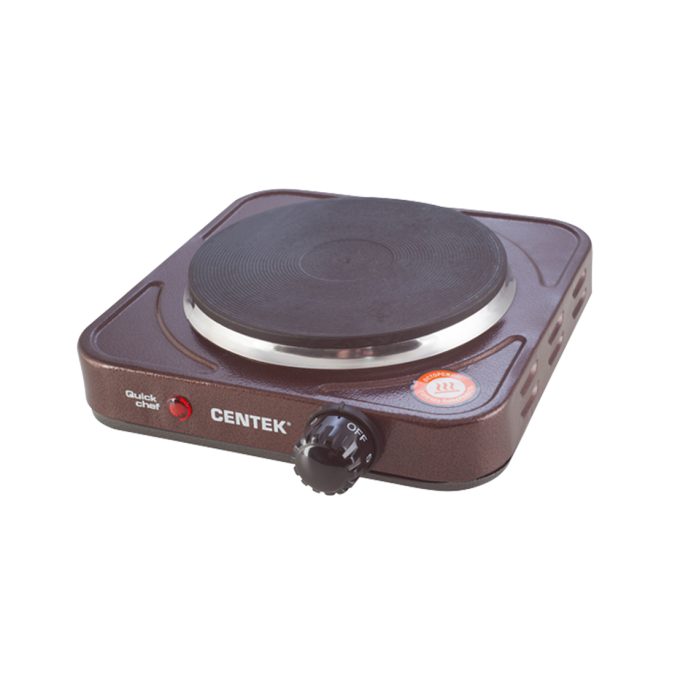 Электрическая плита, Centek, Siberia CT-1506, 1конф Чугун 155мм, 1000Вт, Индикатор работы