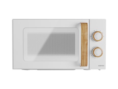 Микроволновая печь, Centek, CT-1559, Мощность 700 Вт, 20л, 6 уровней мощности, Таймер, Подсветка, Открыван дверцы ручкой, Белый