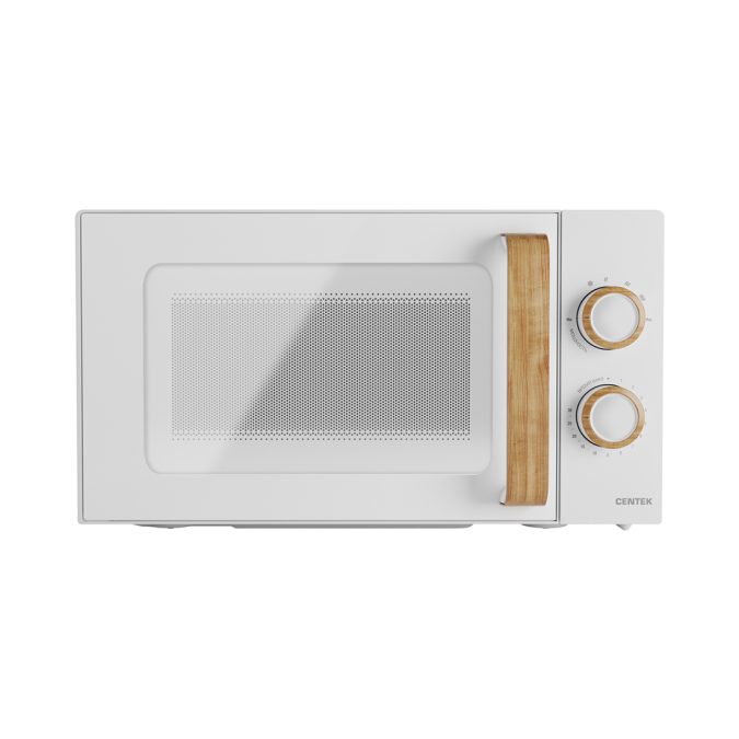 Микроволновая печь, Centek, CT-1559, Мощность 700 Вт, 20л, 6 уровней мощности, Таймер, Подсветка, Открыван дверцы ручкой, Белый