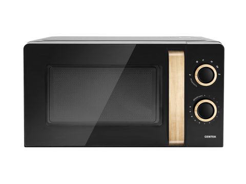 Микроволновая печь, Centek, CT-1559, Мощность 700 Вт, 20л, 6 уровней мощности, Таймер, Подсветка, Открыван дверцы ручкой, Черный