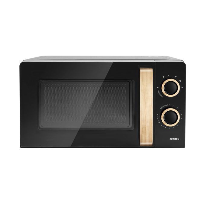 Микроволновая печь, Centek, CT-1559, Мощность 700 Вт, 20л, 6 уровней мощности, Таймер, Подсветка, Открыван дверцы ручкой, Черный