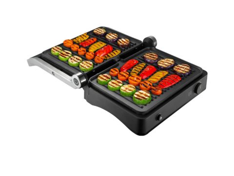 Гриль, Redmond, SteakMaster RGM-M822, Мощность 1950 Вт, Съемные панели, Диапазон температур нагрева 0-230°С, Черный/сталь