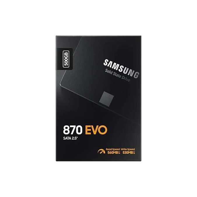 Твердотельный накопитель SSD, Samsung, 870 EVO MZ-77E500BW, 500 ГБ, SATA 2.5", 560/530 Мб/с