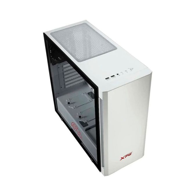 Компьютерный корпус, XPG, Invader White, INVADER-WHCWW, Mid Tower, ATX/ m-ATX/ Mini-ITX, USB 3.0*2/ HD-Audio+Mic, Кулер 2*12см, Высота процессорного кулера до 170мм, Длина VGA до 430мм, Количество внутренних отсеков 2*3,5"/2*2,5", Сталь/Закаленное стекло, 470x206x482мм, без Б/П, Белый