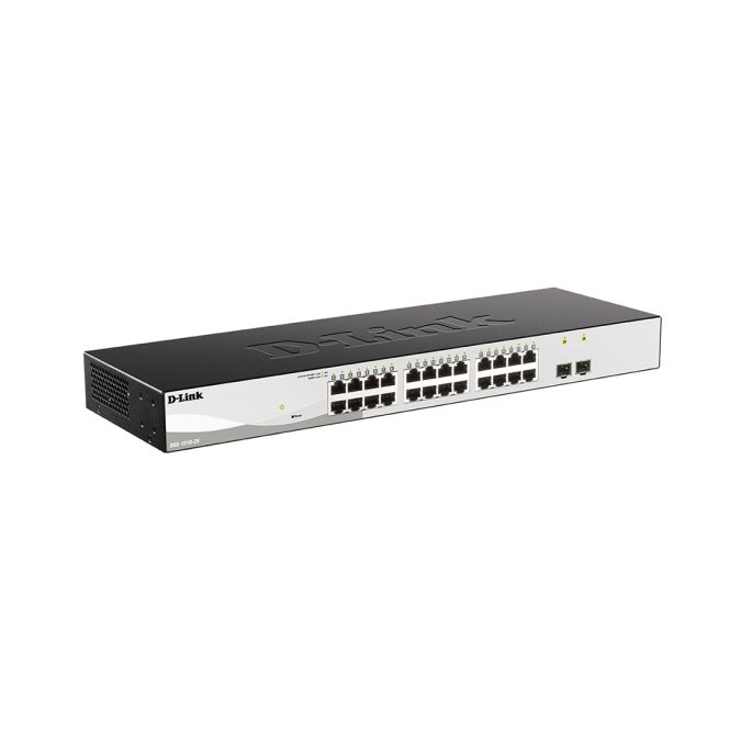 Коммутатор, D-Link, DGS-1210-26/F3A, Управляемый L2, 24 порта 10/100/1000Base-T и 2 комбо-порта 100/1000Base-T/SFP, 1U