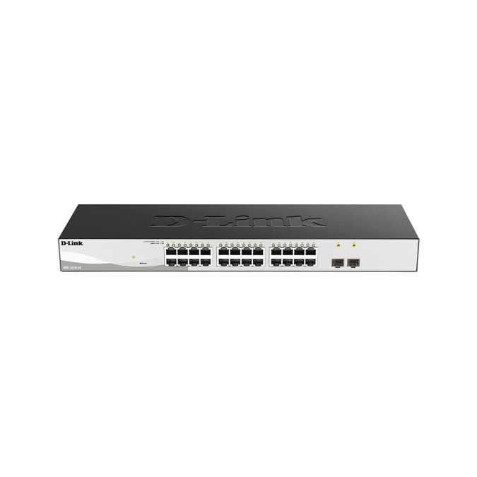 Коммутатор, D-Link, DGS-1210-26/F3A, Управляемый L2, 24 порта 10/100/1000Base-T и 2 комбо-порта 100/1000Base-T/SFP, 1U