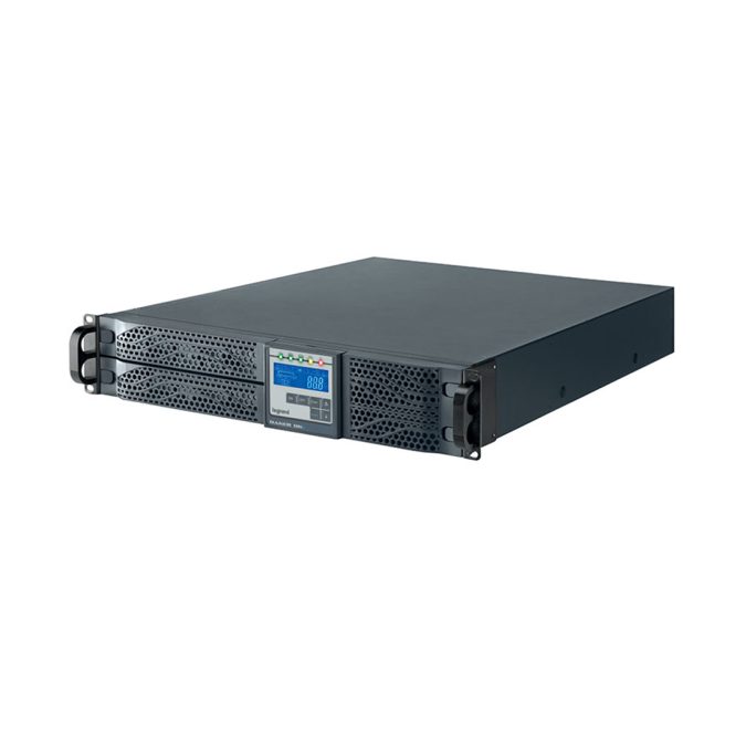 Источник бесперебойного питания, Legrand, Daker DK Plus 3кВА 310172, Мощность 3000ВА/2700Вт, Онлайн, Стоечный 2U, ЖК/USB, Диапазон работы AVR:180-300В, Бат.: 12В/9Ач.*6 шт., Вых: 6 x IEC C13, 1 х IEC C19, Чёрный