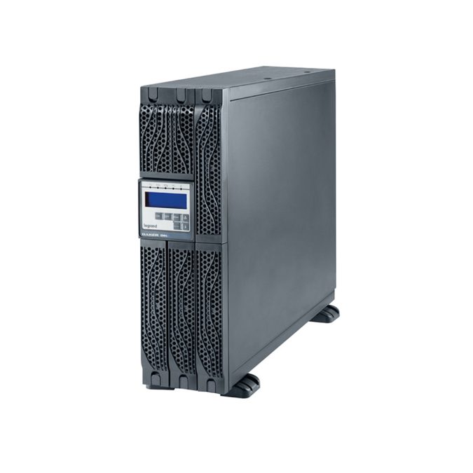 Источник бесперебойного питания, Legrand, Daker DK Plus 10кВА 310177, Мощность 10000ВА/10000Вт, Без батарей, Онлайн, Стоечный 3U, ЖК/USB/RS-232, Диапазон работы AVR:170-288В, Вых: клеммные колодки, Чёрный