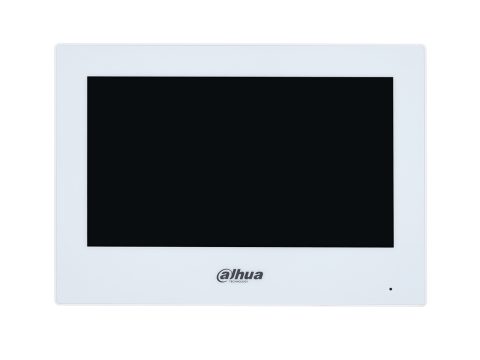 Монитор, Dahua, DHI-VTH2621GW-WP (7"), монитор видеодомофона IP 7 дюймовый, ёмкостной сенсорный экран.