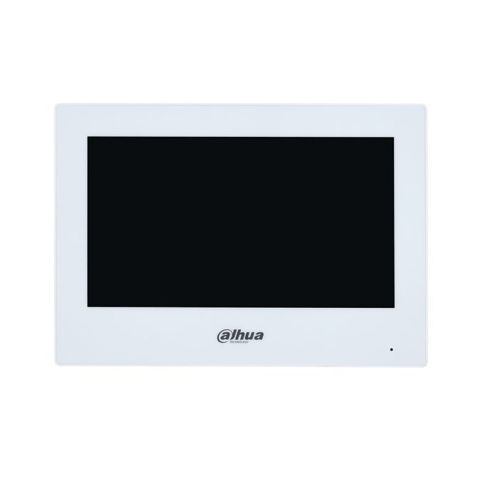 Монитор, Dahua, DHI-VTH2621GW-WP (7"), монитор видеодомофона IP 7 дюймовый, ёмкостной сенсорный экран.