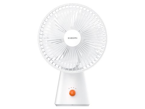 Перезаряжаемый мини-вентилятор, Xiaomi, Rechargeable Mini Fan (ZMYDFS01DM/BHR6089GL), Номинальная мощность 10 Вт, Автономная работа 18.5 ч, 4 скорости, Уровень шума 48 дБ(А), Белый