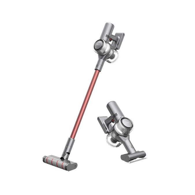 Беспроводной вертикальный пылесос, Dreame, Cordless Vacuum Cleaner V11, P2017/VVN6, Номинальное напряжение 25,2 В, Номинальная мощность 450 Вт, Емкость аккумулятора 3,000 мАч, Вес 1,6 кг, Время зарядки 4 часа, Высокоскоростной двигатель Dreame, Длительность работы 90 минут, Мощность всасывания 150AW, Степень вакуума 25 000 Па, Степень вакуума 25 000 Па, Емкость пылесборника 0,5 л, Серый