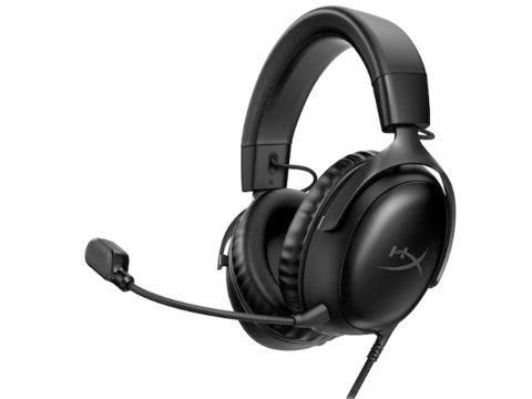 Гарнитура, HyperX, 727A8AA, Cloud III - Gaming Headset (Black), Микрофон съёмный гибкий, Динамики 53 мм, 150 мВт, 15-25000 гц, Блок управления звуком USB удлинитель, Чёрный