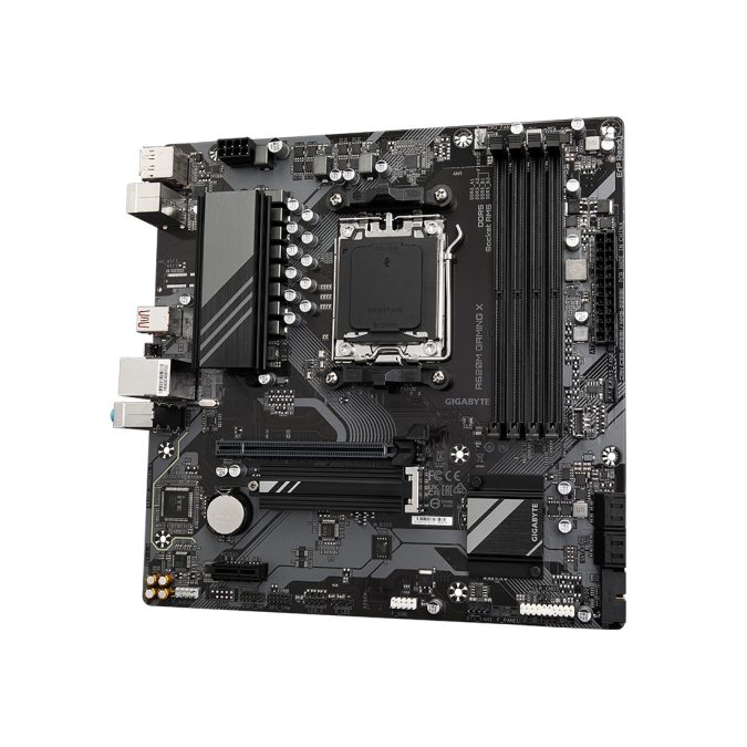 Материнская плата, Gigabyte, A620M GAMING X (4719331854096), AM5, A620, 4xDDR5 4800/5200/8000(OC), 4xSATA3, 1xM.2 (PCIe 4.0 x4/x2), RAID, 1xHDMI, 1хDP, 1xPCI-Ex16, 1xPCI-Ex1, mATX