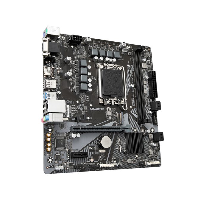 Материнская плата, Gigabyte, H610M H (4719331854041), LGA1700, iH610, 2xDDR5 4400/4800/5200/5600, 4xSATA3, 1xM.2 (PCI-E 3.0x4/x2), 1xD-Sub, 1xHDMI, 1xPCI-Ex16, 1xPCI-Ex1, mATX