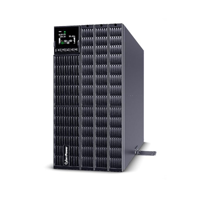 Источник бесперебойного питания, CyberPower, OLS6KERT5U, Мощность 6000ВА/6000Вт, OLS-серия, On-Line, Стоечный 5U, Color LCD/ Smart/USB/RS232/EPO/Сухие контакты/Parallel card/Cloud Card/Ручной байпасс, AVR: 110-300В, Вых: 4xIEC C13/4хIEC C19/Клеммная колодка, АКБ: 12В/7Ач*20 шт, Чёрный