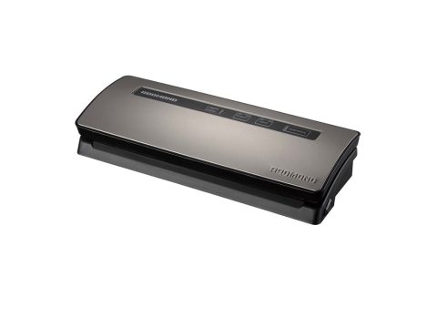 Вакууматор, Redmond, RVS-M020, Мощность 250W, Скорость всасывания 12 л/мин, Длина термоленты 30см, Тип управления электронный, Материал корпуса нержавеющая сталь, Пластик, Серый металлик
