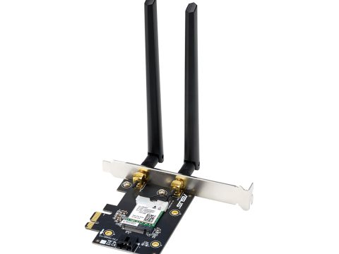 Беспроводной сетевой адаптер, ASUS, PCE-AXE5400, 802.11/n/ac/ax, AX5400, Bluetooth® 5.2, 24 ГГц / 5 ГГц / 6 ГГц