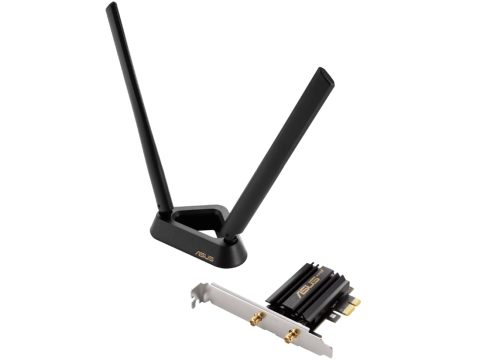 Беспроводной сетевой адаптер, ASUS, PCE-AXE59BT, 802.11/n/ac/ax, AX 3000, Bluetooth® 5.2, 2,4 ГГц / 5 ГГц / 6 ГГц